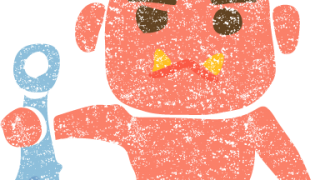 かわいい節分鬼無料イラスト