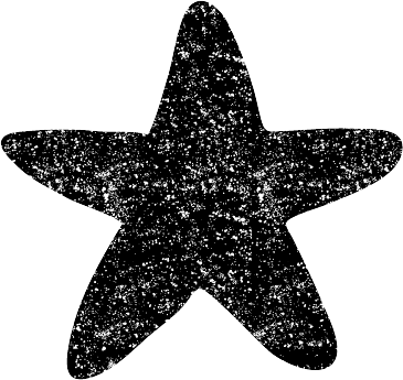 かわいい星イラスト白黒無料素材