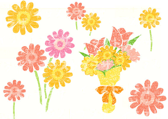 春に咲く花イラスト無料素材