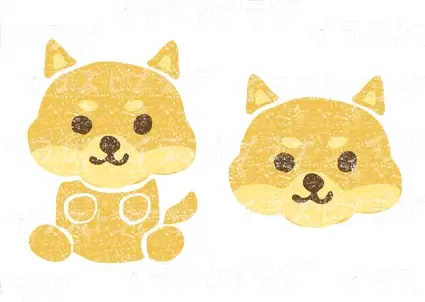 かわいい柴犬イラスト無料素材