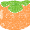 かわいい柿イラスト無料素材