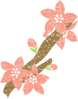 桃の花イラスト無料素材 イラストプラザ