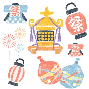 夏祭りイラスト無料素材