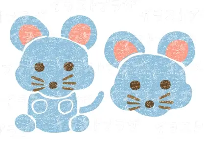 ねずみイラスト無料素材