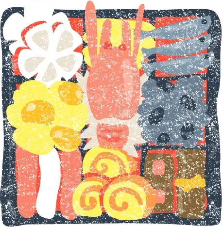 おせち料理イラスト無料素材
