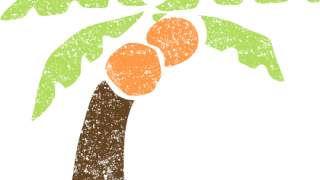 かわいいヤシの木無料イラスト