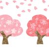 かわいい桜の木イラスト無料素材