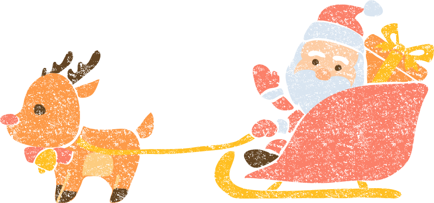 可愛い サンタ イラスト サンタ トナカイでっ 可愛いクリスマス