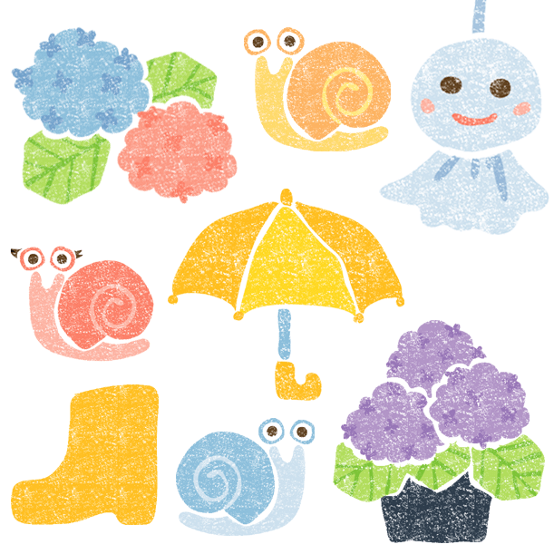 かわいい梅雨イラスト無料素材 イラストプラザ