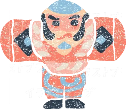 奴だこ凧イラスト無料素材